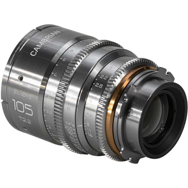 Dulens APO Cambrian Prime 105mm T2.2 Lens (ARRI PL, Imperial, Silver) view 2