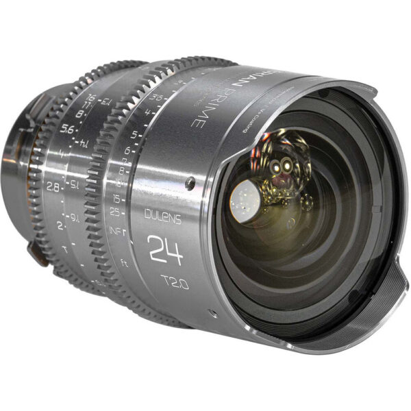 Dulens APO Cambrian Prime 24mm T2.0 Lens (ARRI PL, Imperial, Silver) view 3