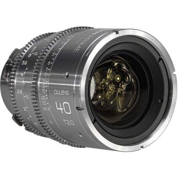 Dulens APO Cambrian Prime 40mm T2.0 Lens (ARRI PL, Imperial, Silver) view 3