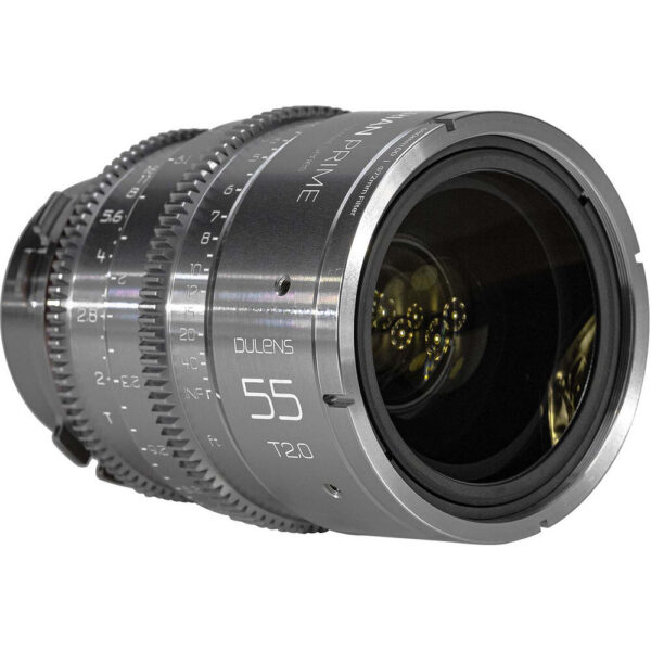 Dulens APO Cambrian Prime 55mm T2.0 Lens (ARRI PL, Imperial, Silver) view 3