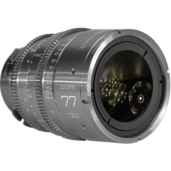 Dulens APO Cambrian Prime 77mm T2.0 Lens (ARRI PL, Imperial, Silver) view 3