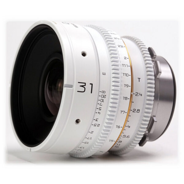 Dulens APO Mini Prime 31mm T2.4 Lens (ARRI PL, White) view 3