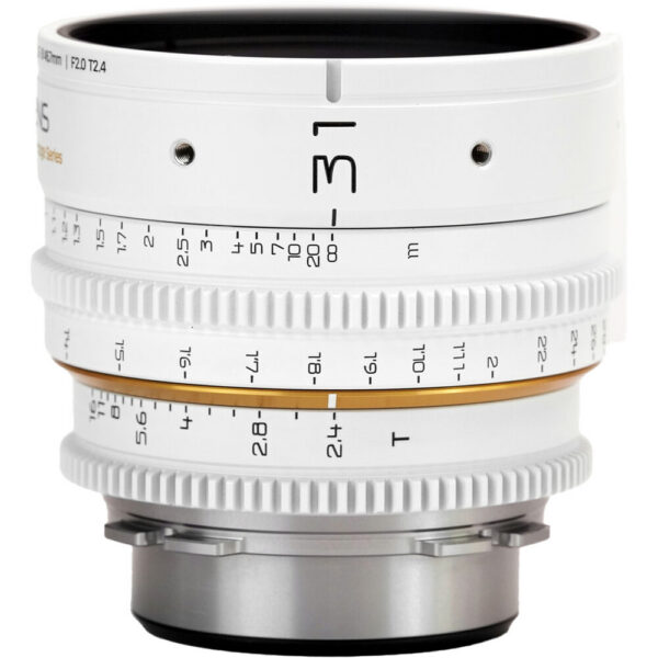 Dulens APO Mini Prime 31mm T2.4 Lens (ARRI PL, White) view 5