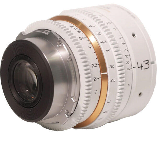 Dulens APO Mini Prime 43mm T2.4 Lens (Canon EF, White) view 2