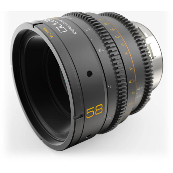 Dulens APO Mini Prime 58mm T2.4 Lens (Canon EF, Black) view 3
