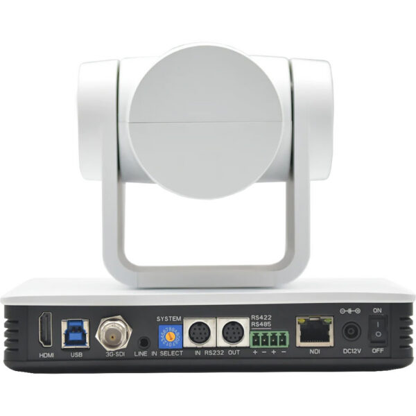DVDO C4-1 1080p NDI HDMI/IP/3G-SDI/USB3.0 PTZ Camera with 20x Zoom & AI Auto Tracking (White) view 2