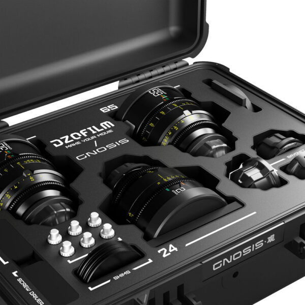 DZOFilm 24, 32, 65mm T2.8 Gnosis Macro Prime 3-Lens Kit (LPL with PL & EF Mounts, Feet) view 8