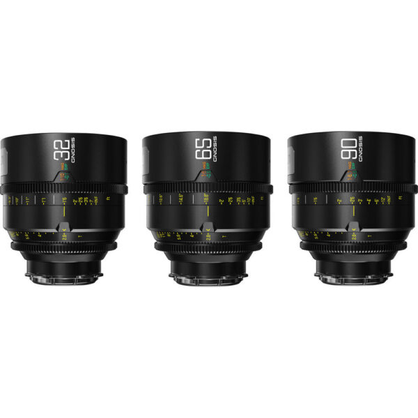 DZOFilm 32, 65, 90mm T2.8 Gnosis Macro Prime 3-Lens Kit (LPL with PL & EF Mounts) view 4