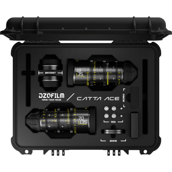 DZOFilm Catta Ace FF 18-35/70-135mm T2.9 Cine 2-Lens Bundle (PL/EF, Black) view 5