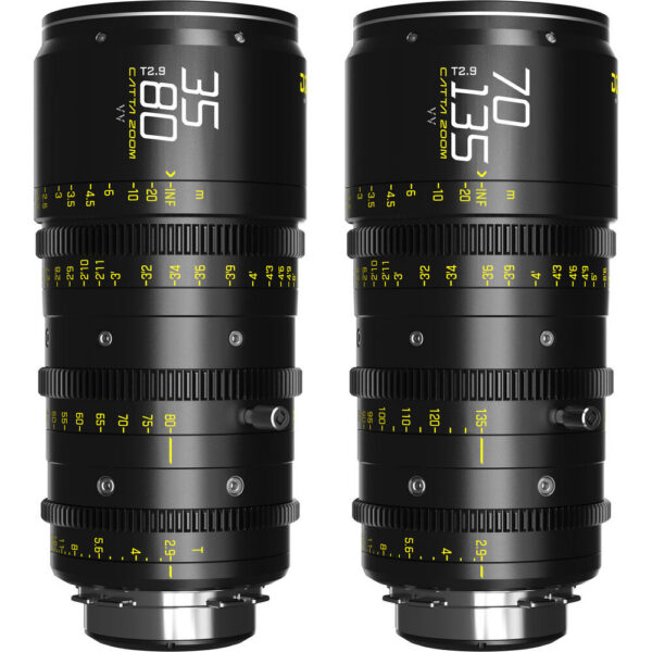 DZOFilm Catta Ace FF 35-80 & 70-135mm T2.9 Zoom Lens Bundle (PL/EF, Black) view 3