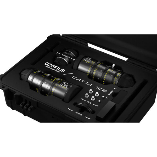 DZOFilm Catta Ace FF 35-80 & 70-135mm T2.9 Zoom Lens Bundle (PL/EF, Black) view 7