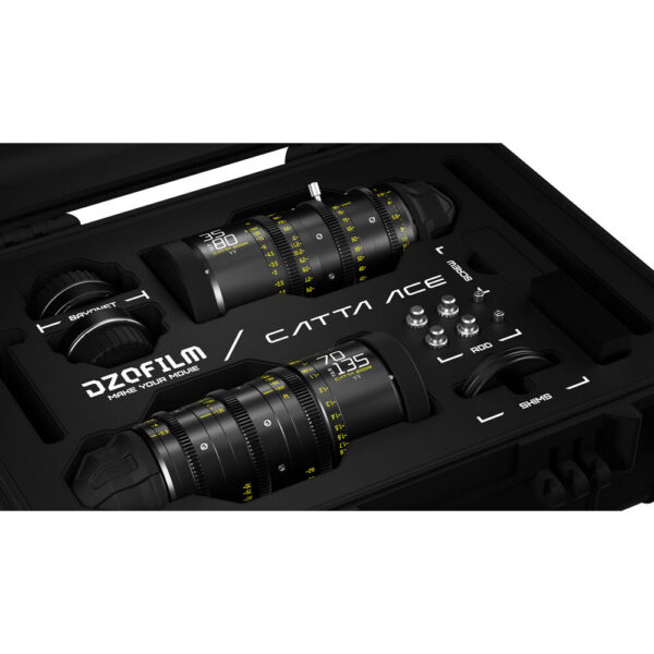 DZOFilm Catta Ace FF 35-80 & 70-135mm T2.9 Zoom Lens Bundle (PL/EF, Black) view 8