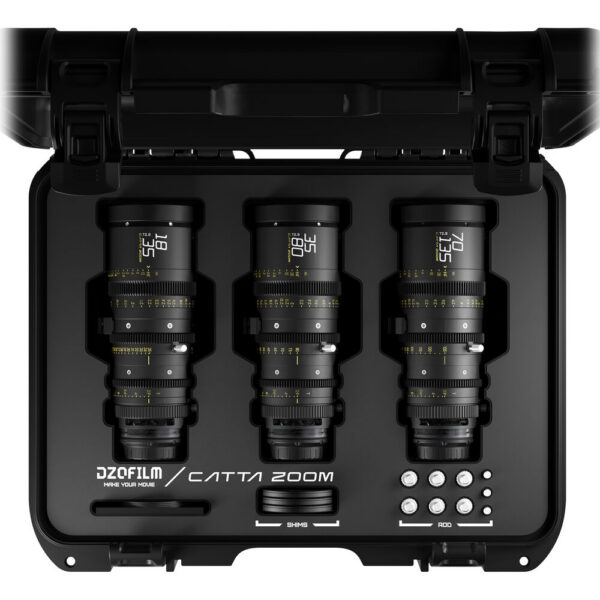 DZOFilm Catta FF 18-35/35-80/70-135mm T2.9 Cine 3-Lens Bundle (Sony E, Black) view 5