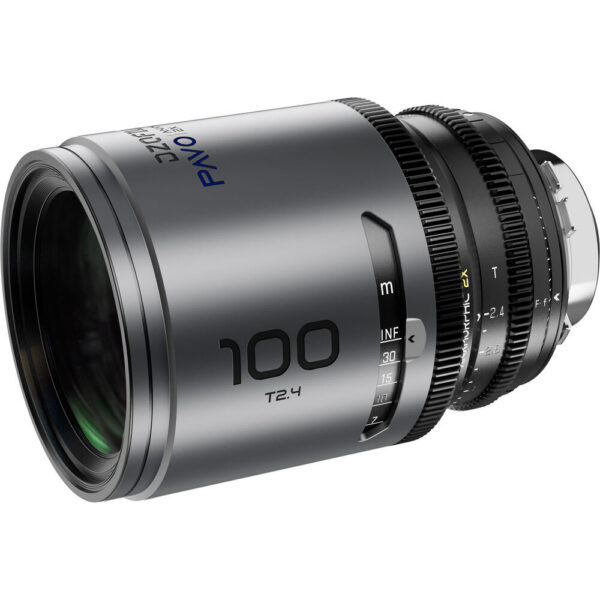 DZOFilm PAVO 100mm T2.4 2x Anamorphic Prime Lens (Blue Coating, PL/EF Mount, Feet) view 3
