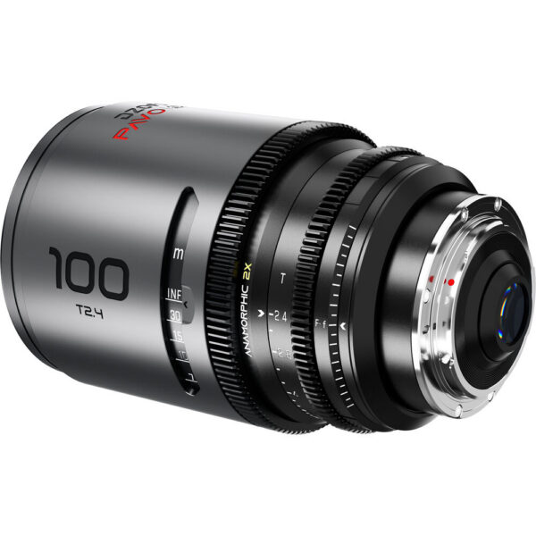 DZOFilm PAVO 100mm T2.4 2x Anamorphic Prime Lens (Neutral Coating, PL/EF Mount, Feet) view 4
