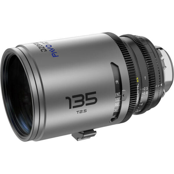 DZOFilm PAVO 135mm T2.5 2x Anamorphic Prime Lens (Blue Flares, PL/EF Mount, Feet) view 3