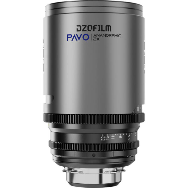 DZOFilm PAVO 180mm T2.8 2x Anamorphic Prime Lens (Blue Flares, PL/EF Mount, Feet) view 2