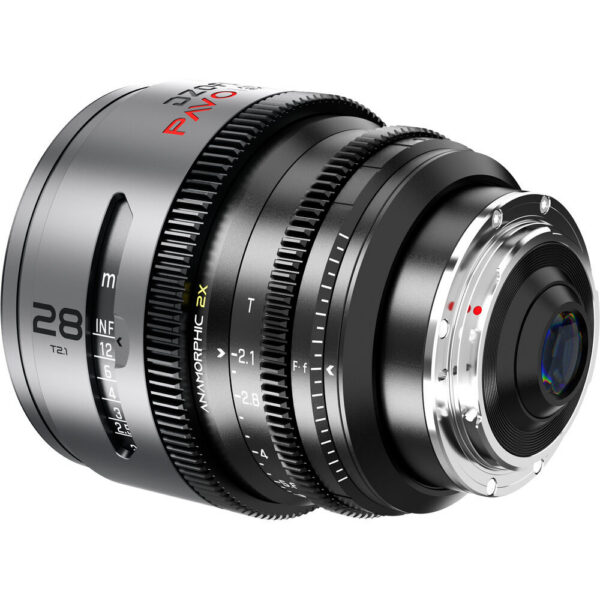 DZOFilm PAVO 28mm T2.1 2x Anamorphic Prime Lens (Neutral Coating, PL/EF Mount, Feet) view 4