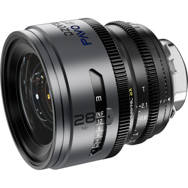 DZOFilm PAVO 2x Anamorphic 28/40/75mm T2.1 3-Lens Set (Blue Coating, PL/EF Mount, Feet) view 7