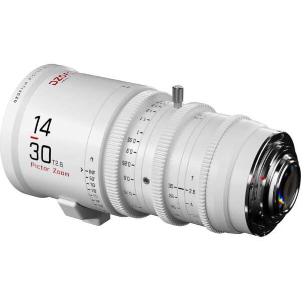 DZOFilm Pictor 14-30mm T2.8 Super 35 Parfocal Zoom Lens (PL and EF Mounts, White) view 3
