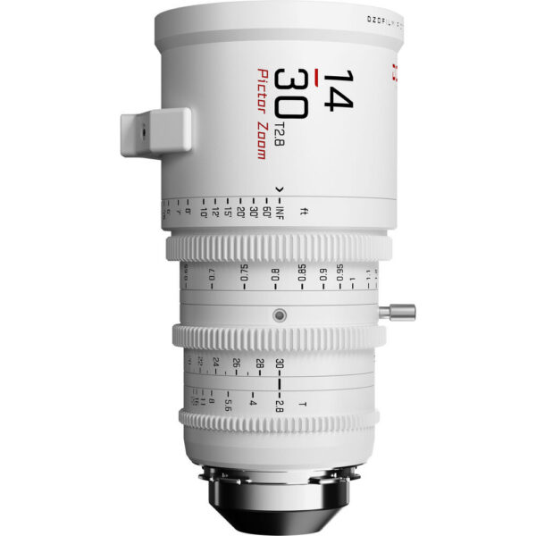 DZOFilm Pictor 14-30mm T2.8 Super 35 Parfocal Zoom Lens (PL and EF Mounts, White) view 4