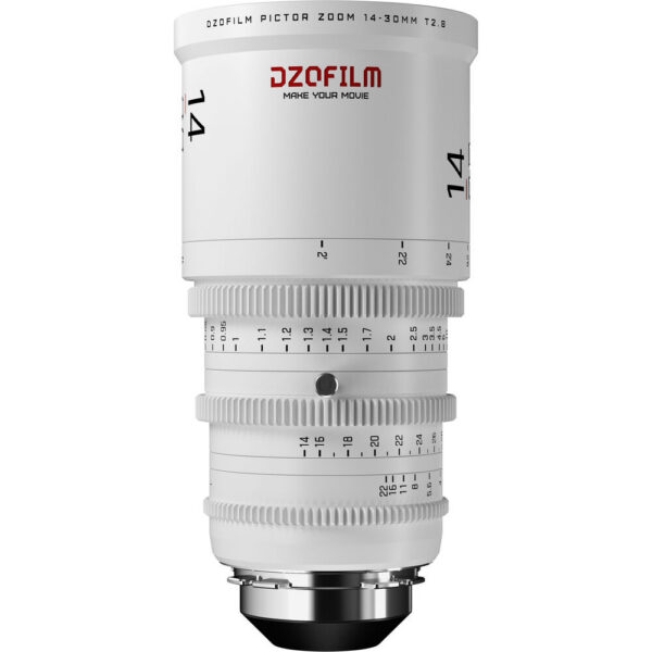 DZOFilm Pictor 14-30mm T2.8 Super 35 Parfocal Zoom Lens (PL and EF Mounts, White) view 5
