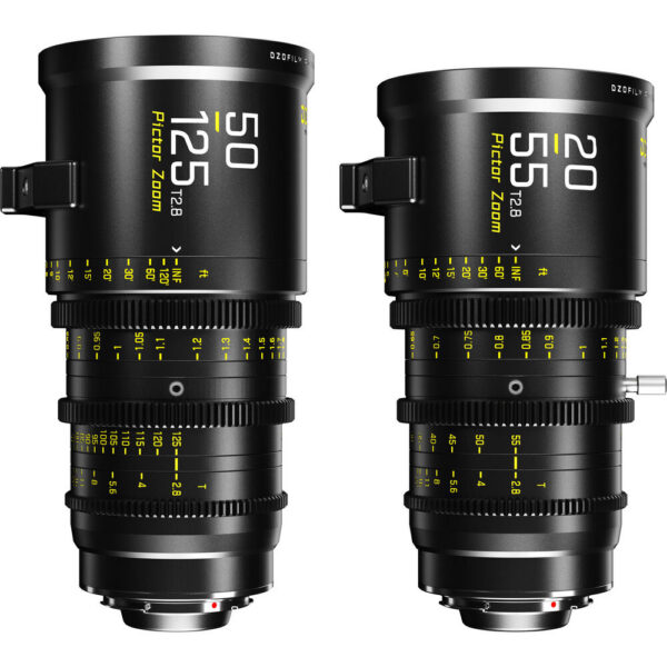DZOFilm Pictor 20-55mm and 50-125mm T2.8 Super35 Zoom Lens Bundle (PL Mount and EF Mount, Black) view 3