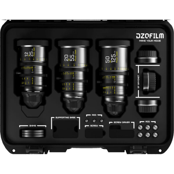 DZOFilm Pictor T2.8 Super35 Zoom 3-Lens Kit (PL & EF Mount, Black) view 5