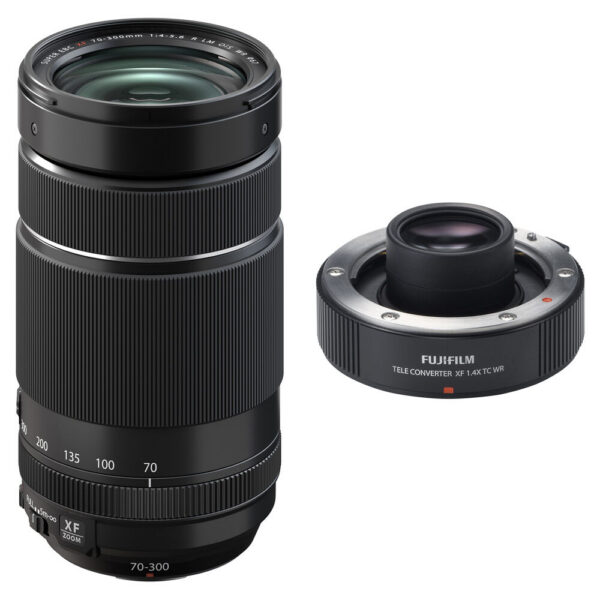 FUJIFILM 70-300mm f/4-5.6 R LM OIS WR Lens with 1.4x Teleconverter Kit view 3