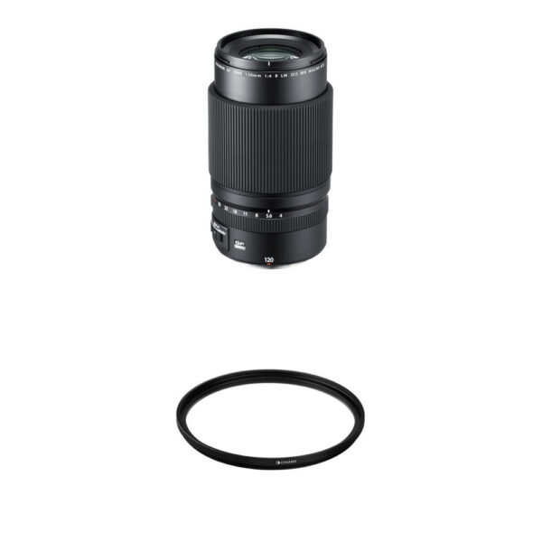 FUJIFILM GF 120mm f/4 Macro R LM OIS WR Lens with UV Filter Kit view 3