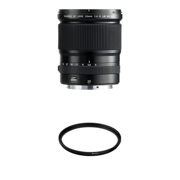 FUJIFILM GF 23mm f/4 R LM WR Lens with UV Filter Kit view 3