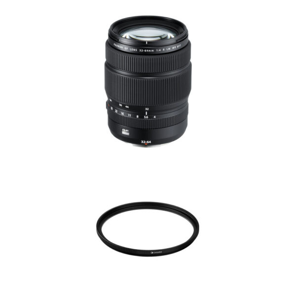 FUJIFILM GF 32-64mm f/4 R LM WR Lens with UV Filter Kit view 3
