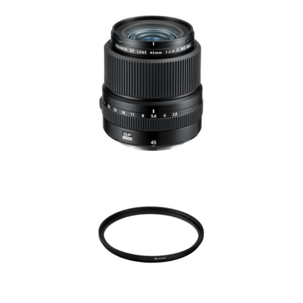 FUJIFILM GF 45mm f/2.8 R WR Lens with UV Filter Kit view 3