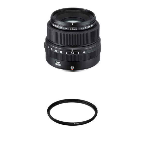 FUJIFILM GF 63mm f/2.8 R WR Lens with UV Filter Kit view 3