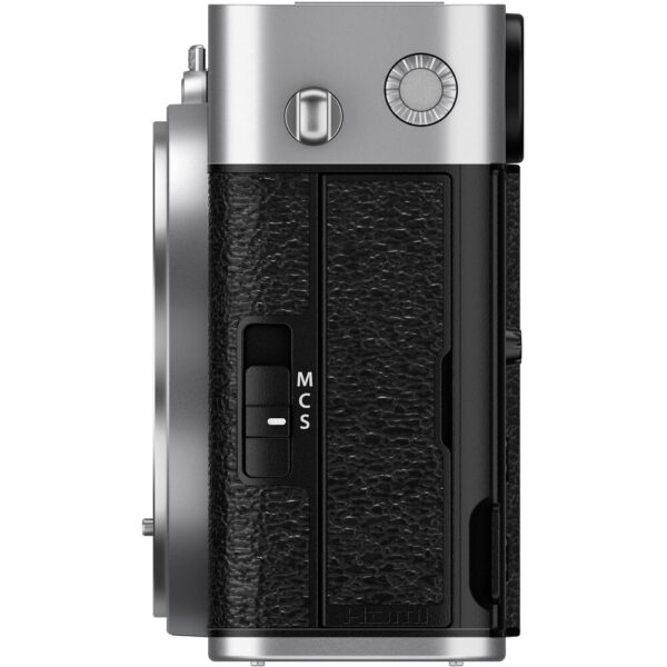 FUJIFILM X-E5 Mirrorless Camera (Silver) view 3