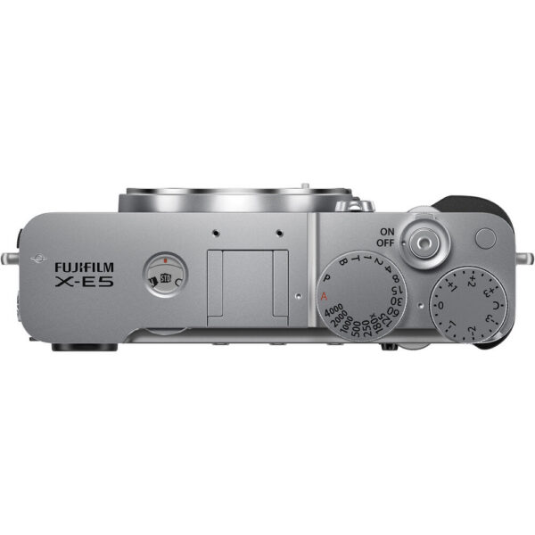 FUJIFILM X-E5 Mirrorless Camera (Silver) view 5