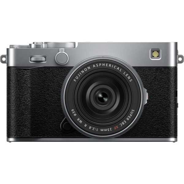 FUJIFILM X-E5 Mirrorless Camera with 23mm f/2.8 Lens and Mini Flash Kit (Silver) view 6