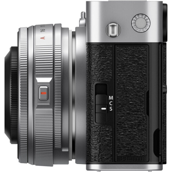 FUJIFILM X-E5 Mirrorless Camera with XF 23mm f/2.8 Lens (Silver) view 5