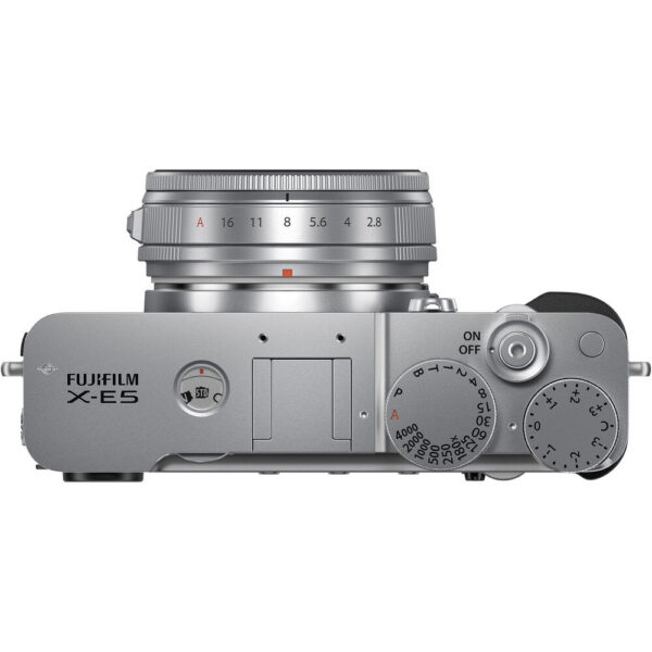 FUJIFILM X-E5 Mirrorless Camera with XF 23mm f/2.8 Lens (Silver) view 6