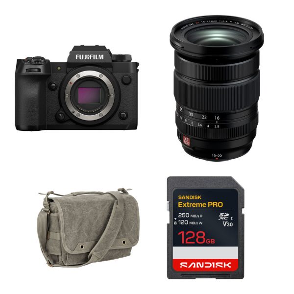 FUJIFILM X-H2 Mirrorless Camera with 16-55mm f/2.8 Lens and Basic Bundle