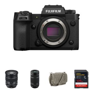 FUJIFILM X-H2 Mirrorless Camera with 16-80mm and 70-300mm Lenses and Basic Bundle