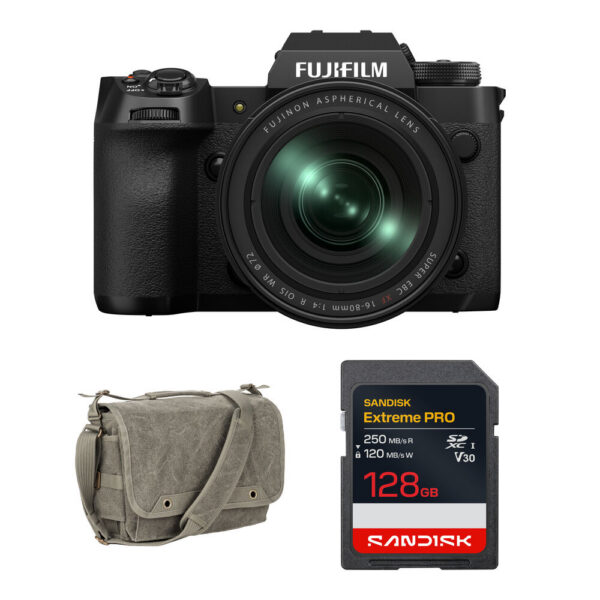 FUJIFILM X-H2 Mirrorless Camera with 16-80mm f/4 Lens and Basic Bundle view 6