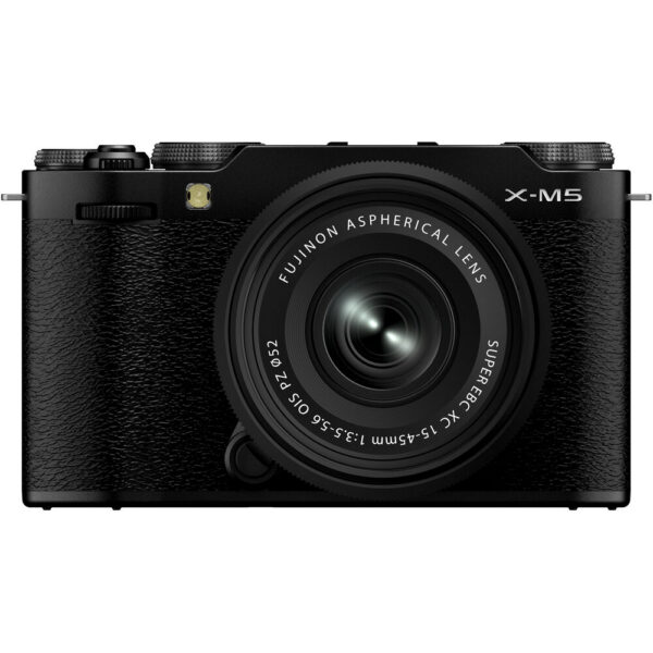 FUJIFILM X-M5 Mirrorless Camera with 15-45mm f/3.5-5.6 Lens and Mini Flash Kit (Black) view 6