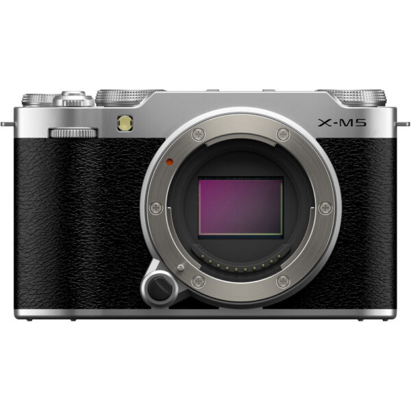 FUJIFILM X-M5 Mirrorless Camera with 15-45mm f/3.5-5.6 Lens and Mini Flash Kit (Silver) view 5