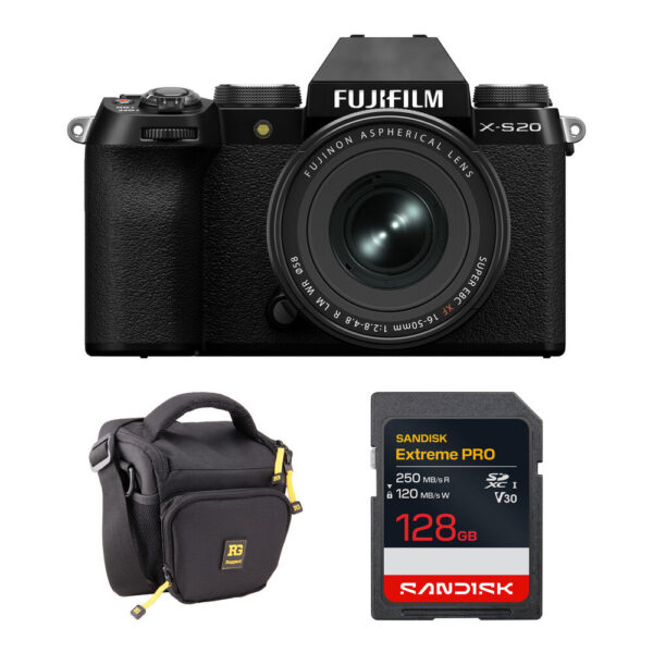 FUJIFILM X-S20 Mirrorless Camera with 16-50mm f/2.8-4.8 Lens and Basic Bundle view 6