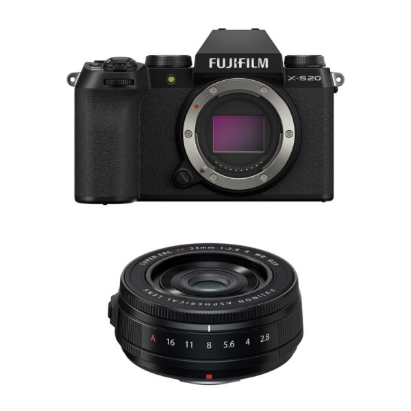 FUJIFILM X-S20 Mirrorless Camera with 23mm f/2.8 Lens Kit
