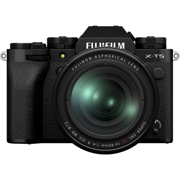 FUJIFILM X-T5 Mirrorless Camera with 16-80mm f/4 Lens and Mini Flash Kit (Black) view 6