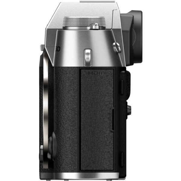 FUJIFILM X-T50 Mirrorless Camera (Silver) view 3