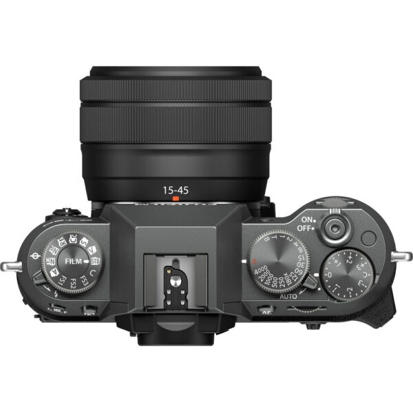 FUJIFILM X-T50 Mirrorless Camera with XC 15-45mm f/3.5-5.6 Lens (Charcoal Silver) view 5