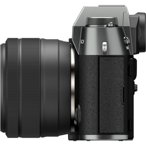 FUJIFILM X-T50 Mirrorless Camera with XC 15-45mm f/3.5-5.6 Lens (Charcoal Silver) view 7